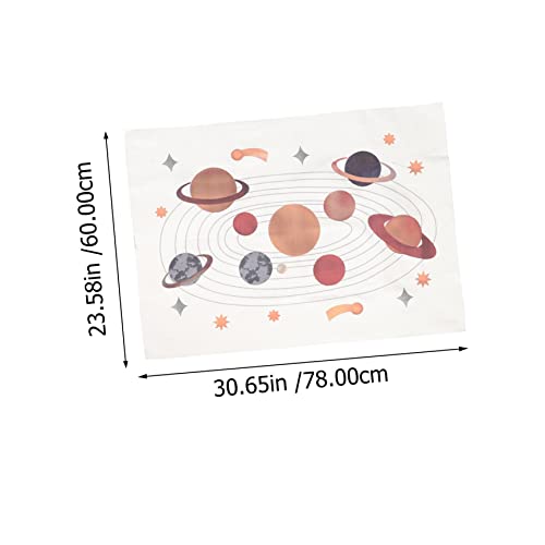 Abaodam 2Pcs Baby Room Decoration Nordic Decor Solar System Decor Kids Wall Decals Space Planets Wall Hanging Space Wall Tapestry For Bedroom Space Wall Tapestry For Nursery Decor Canvas #TOP2