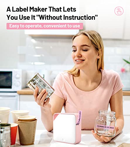 Vixic Thermal Label Printer D1600 Label Maker Machine, Compact Label Printer, Bluetooth Label Maker, Great For Home & Office Organization, Compatible With Ios & Android #TOP2