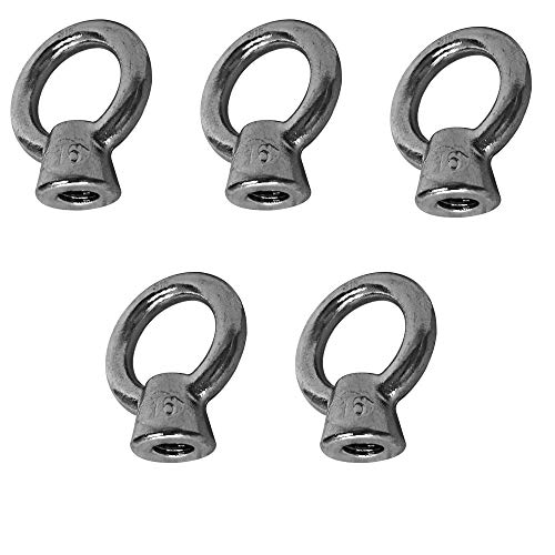5 PC 5/16'' Boat Marine 316 Stainless Steel Lifting Eye Nut 800 Lbs Cap UNC Tap