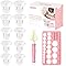 10 PCS Inserts de Bride 13/15/17/19/21mm, Accessoires D'allaitement Compatibles Avec la Plupart Des Pompes à Lait Électriques Et Manuelles, Avec Brosse De Nettoyage Et Carte De Mesure Pour Mamelons