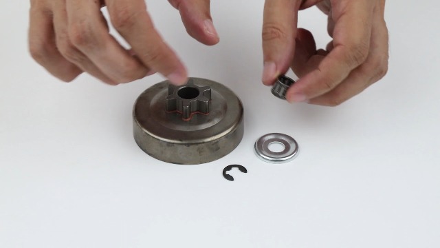 Kit Frizzo Con Rondella, Cuscinetto Ed E-Clip Per Motosega STIHL MS170 MS180 - Foto 5