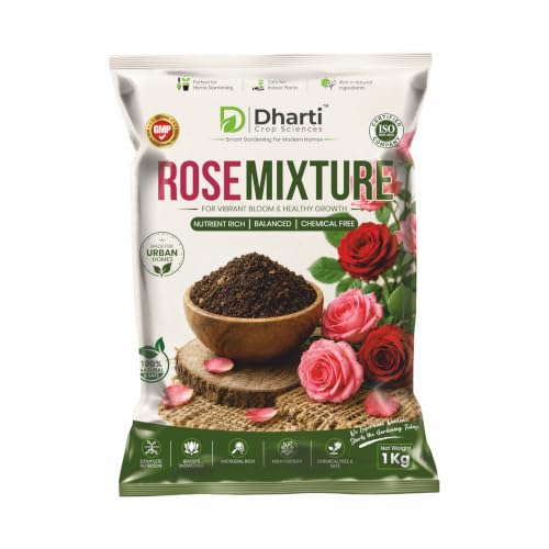 Image of Rose Mixture Fertilizer for Plants - Organic Plant Food for Bigger Blooms, Healthy Roses & Strong Root Growth - 1 KG