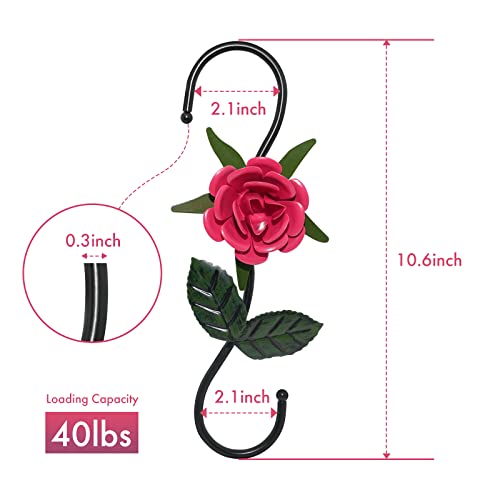 Sunnyac S Hooks For Hanging Plants, Set Of 3 Black Metal Plant Hangers, Beautiful And Vivid Plant Hook For Garden Planters, Flower Baskets, Pots, Bird Feeders Outdoor Indoor #TOP5