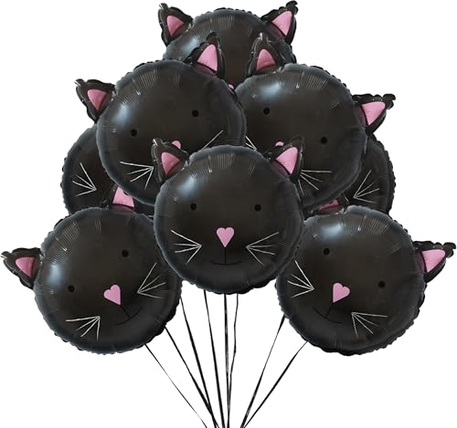 Cheerland Black Cat Balloons Summerween Decorations Cute Spooky H...