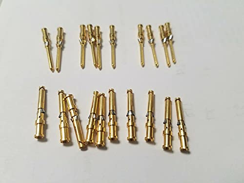 10X Sets Male + Female Harting 09150006224 Contact 26-22Awg, Crimp 09150006124