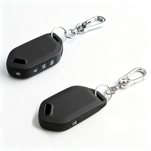 TANDRIVE 5-Button Key Fob Cover for Kia 2026 Sportage / 2025-2026 K4 K5 / 2022-2026 Telluride / 2024-2026 Sorento Silicone 2-Pack Black