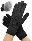 JYUYNY Winter Gloves for Women Men – Warm Touchscreen Knit Womens Gloves, Thermal...