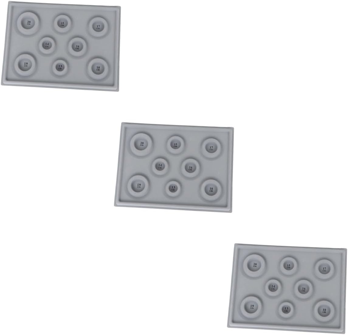 NUOBESTY 3pcs DIY Bead Making Kit Bead Design Boards Jewelry Making Board Sturdy Bracelet Necklace Tray Space-Saving Storage