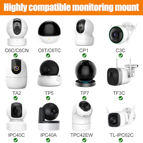 Ringcamerahouder, 3 stuks ringcamera-montagehouder, 180° verstelbare camera-wandhouder, wandhouder, houder zonder schroeven, voor ringbewakingscamera - Afbeelding 6