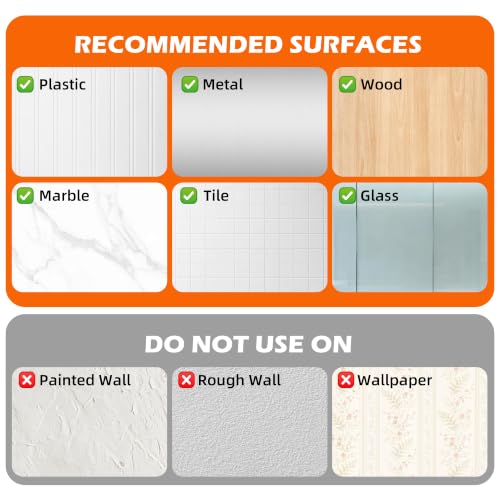 Image of 18 Pack Large Adhesive Wall Hooks for Hanging Heavy Duty 44Ib Ninth Five