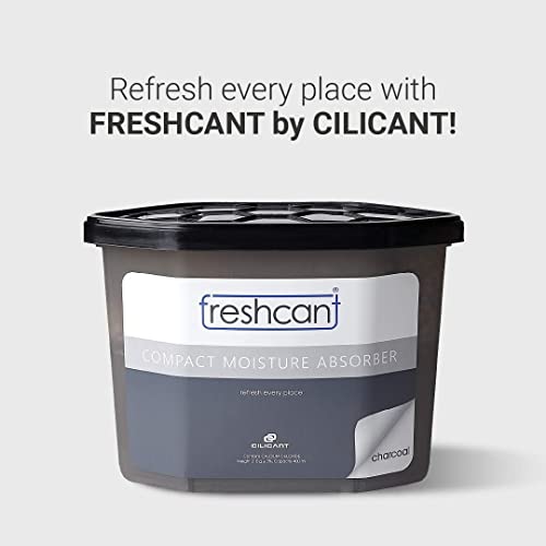 Image of Freshcant Compact Moisture Absorber By CILICANT for Lockers - Moisture Absorber for small places like Drawer and lockers - Refresh Every Place - Pack Of 3 (Odor Buster with Activated Charcoal)