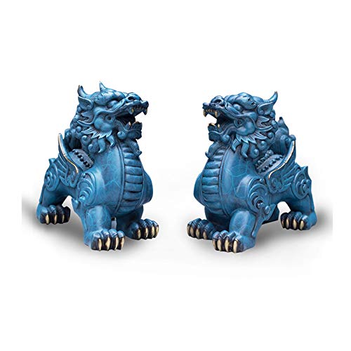Pixiu tout en bronze : sculpture d'artisanat d'art pour salon