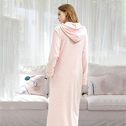 Ropa de dormir pijamas bata de casa CFWSHJ con camisón y túnicas largas de lana para invierno 4