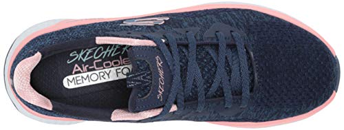 Skechers Solar Fuse - Brisk Escape, Tênis Esportivos, Feminino, Azul Escuro/ Rosa, 39