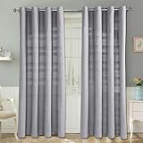 Photo Gallery homescapes 1 paio di tende a coste rajput grigio, 90 pollici goccia, 100% cotone anello top, 167,6 x 228,6 cm, cotone, grey, 54 x 54/137 x 137 cm Photo Gallery homescapes 1 paio di tende a coste rajput grigio, 90 pollici goccia, 100% cotone anello top, 167,6 x 228,6 cm, cotone, grey, 54 x 54/137 x 137 cm