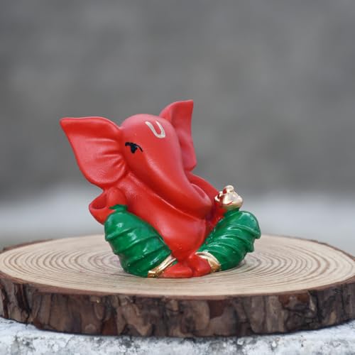 Image of Saugat Traders New Year Gift for Client - Golden Ganesha Showpiece, Branded Pen and Greeting Card - Corporate Gift