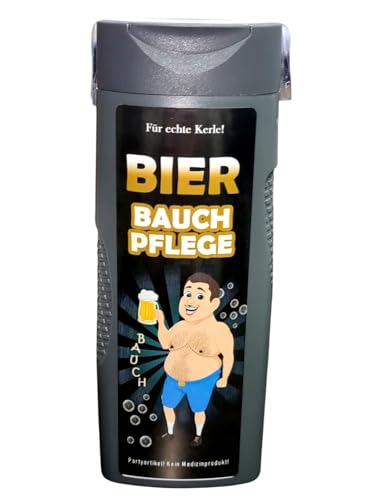Bier bauch pflege duschgel lustiges für männer party witziges geschenk gag artikel geschenkidee männergeschenk geburtstagsgeschenk spaß geschenk für freunde 300 ml