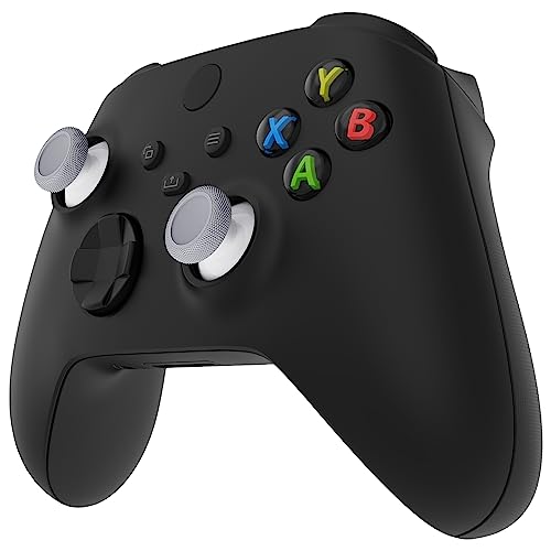 Image of eXtremeRate 4PCS Replacement Thumbsticks for Xbox Series X|S, Joysticks Repair Kit for Xbox Wireless Controller, Custom Analog Stick for Xbox One S /X /Elite Controller - Robot White & New Hope Gray