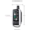 EASYGUARD EC206-A 2 Way car Alarm System with Rechargeable LCD Pager Display keyless Entry Shock Alarm Warning Remote Trunk Release 868Mhz DC12V