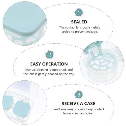 EXCEART Caixa para Lentes de Contato Estojo Portátil para Lentes de Contato Estojo para Lentes Ocula