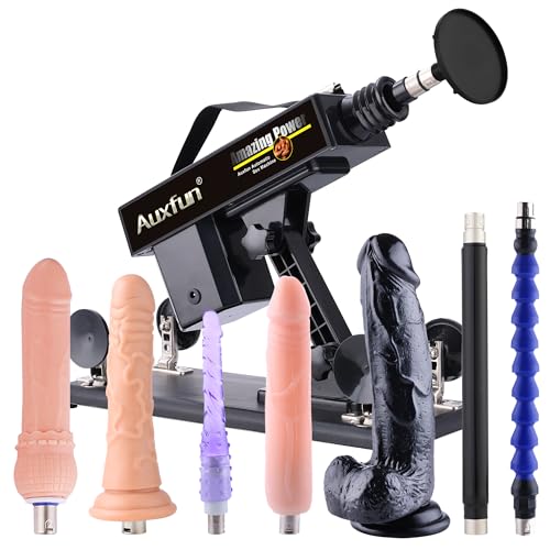 Fickmaschine für Frauen und Männer, Sexmaschine mit Dildos, Dildomaschine mit Saugnapf, Liebesmaschine mit 7 3XLR Aufsätzen, Love Machine für Solo und Paare, Sexspielzeug für Prois
