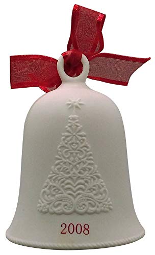 Hallmark Happy Holidays - Campana de porcelana con fecha de 2008