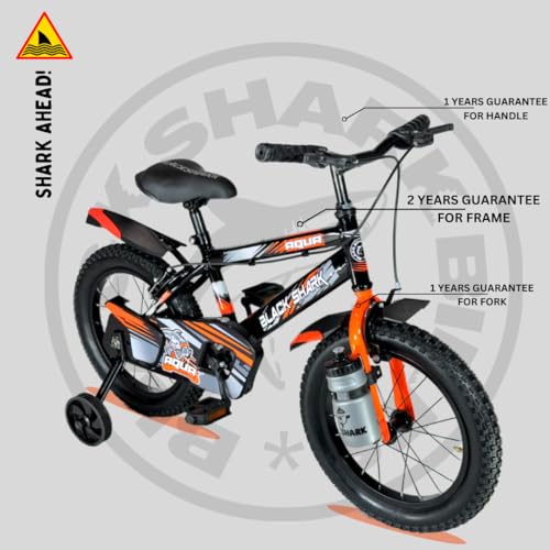 Image of BLACK SHARK Aqua Bikes for Kids Bike Brake | Bicycle for Boys & Girls | Frame | 90% Pre-Assembled |