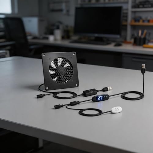 Ventilateur de refroidissement USB haut de gamme avec double roulement à billes - 6