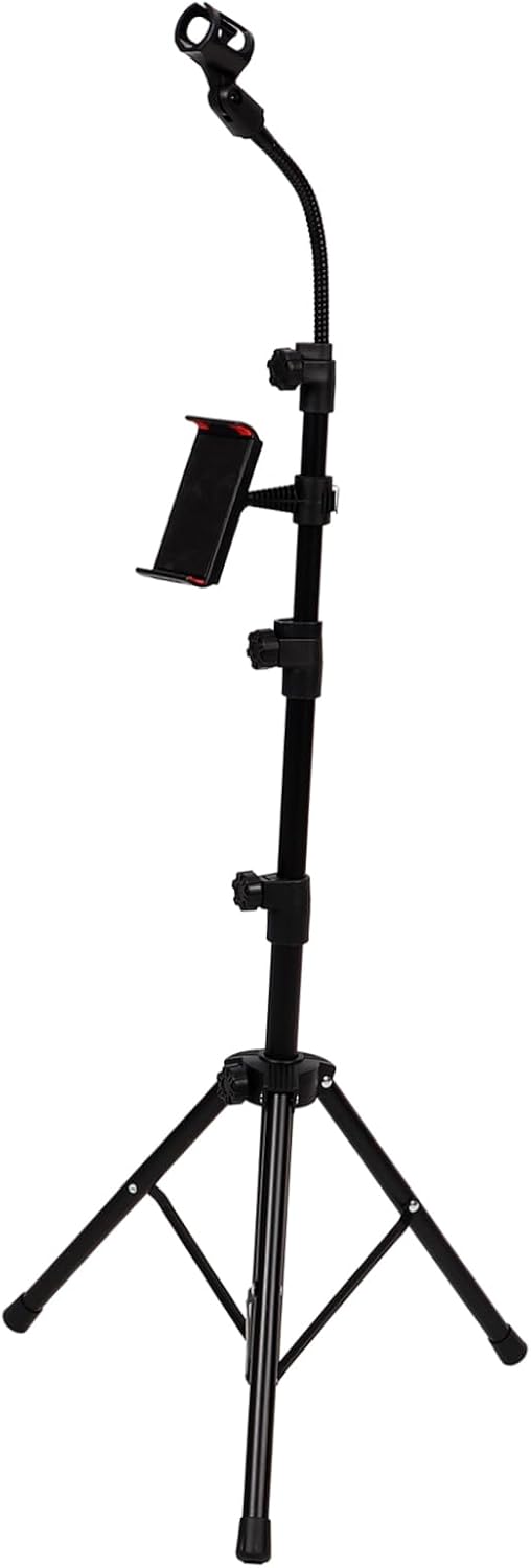 BESPORTBLE 1 Set Adjustable Floor Mic Stand Tripod Durable Holder for Live Broadcasts Karaoke and Online Lessons Comfortable Height for All Microphones