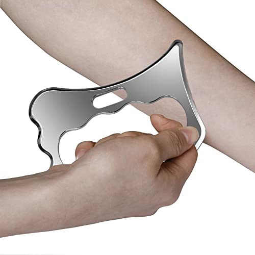 Byyddiy Stainless Steel Gua Sha Derma Edge Massage Tools-Scraping Massage Tools,Muscle Scraper Tool #TOP2