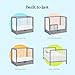 Carter's by DaVinci Colby 4-in-1 Convertible Mini Crib with Trundle Drawer in Grey and White, Greenguard Gold Certified, Undercrib Storage