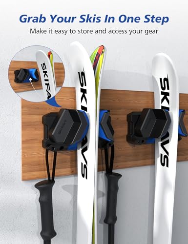 image for Skifavs Ski & Snowboard Wall Rack, Ski Wall Mount & Ski Rack Wall Moun