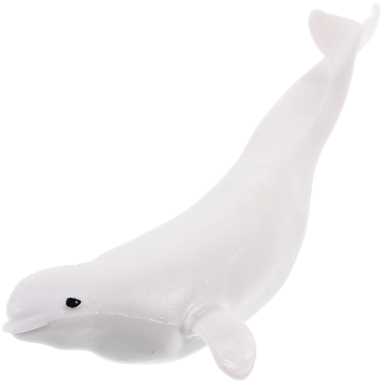 Beluga Model Toy Birthday Gift Party Favor Ocean Animals Figure Lifelike Whale Model Simulated Whale Figurine Artificial Whale Ornament Birthday Present Child Plastic Mini White