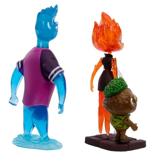 Mattel Disney Pixar Elemental Action Figure 3 Pack, Wade, Ember, Clod, Authentic Posable Movie Toys - Image 4