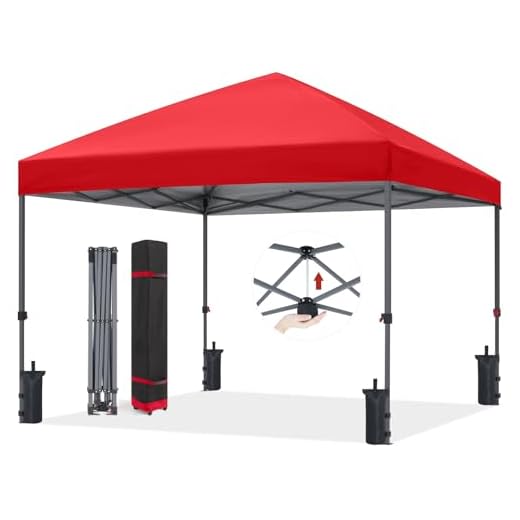 ABCCANOPY 2,5 x 2,5 m pop-up paviljong, kommersiellt lusthus med uppgraderad rullväska, 4 viktväskor, insatser och rep (grå ram)