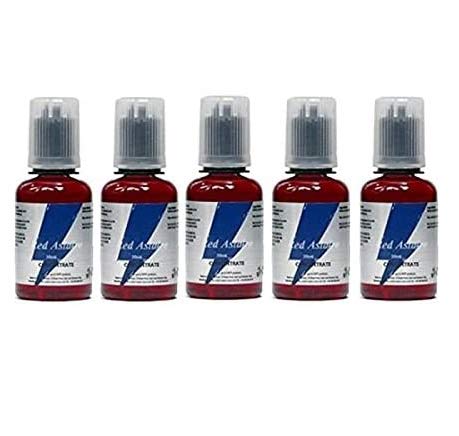 LOT DE 5 flacons RED ASTAIRE 30 ml concentré - Sans nicotine ni tabac