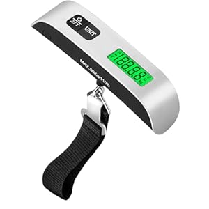 Luggage Weight Scale for Packages – Hanging Scales for Weighing Packages Portable Luggage Scale Travel Essentials 110lb/50kg – Small Suitcase Scale for Travel Accessories for Women & Men