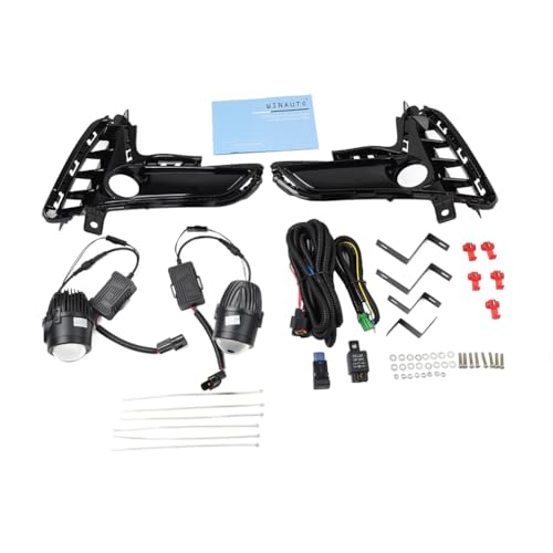 Cninba13 1 Pair ABS Driving Lamps Front Fog Light Daytime Running Lights White For Kia Carnival 2022 2023 2024