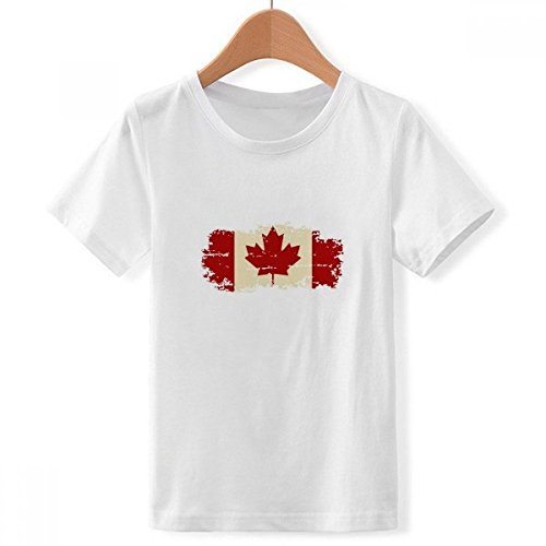 T-shirt Canandian Feuille d'Érable Confortable pour Garçon Evitant la Transpiration