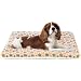 Mora Pets Ultra Soft Pet (Dog/Cat) Bed Mat Cute Prints | Reversible Fleece Dog Crate Kennel Pad | Machine Washable Pet Bed Liner (24-inch, Brown)