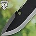 Bushmaster Stainless Steel Sawback Blade | High-Impact TPU Handle | Includes Nylon Sheath (Machete)