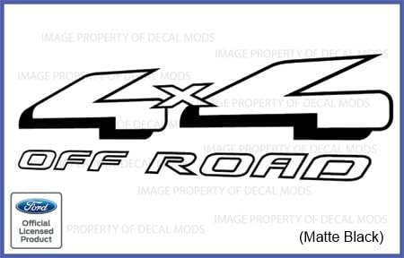 Miniatura 2 de Decal Mods Calcomanías adhesivas rojas para Ford Ranger 4x4 Offroad - CR (1997-2012) (juego de 2)