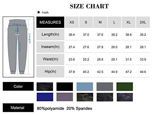 Wjustforu Joggers For Women High Waist Active Sweatpants, Women's Lounge Sweatpant With Pockets (Large, Black) #TOP5