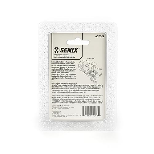 SENIX AGT002 16.4 FT Spooled Trimmer Line for 20V Max Cordless String Trimmers, and Edger Lawn Tools