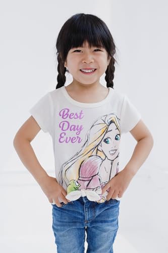 Image of Disney Girls' 2-Pack Short Sleeve T-Shirts Toddler to Big Kid