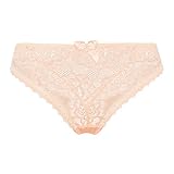 Culotte haute en dentelle travaillée, tulle et noeud satin.