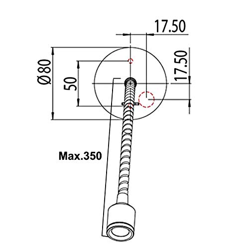 Foco LED de cuello largo para pared, ideal para tu mesita de noche 5