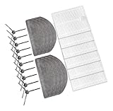 【Contenu de l'emballage】 : 12 pièces : 4 filtres + 4 serpillères + 4 brosses latérales ou 24 pièces : 6 * filtres + 8 * serpillières + 10 * brosses latérales.