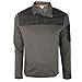 Calvin Klein Men's Mixed Media Sweatshirt with Snap Placket