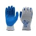 SHOWA 300L-09 Atlas Fit 300 Rubber-Coated Gloves, Large, Gray/Blue (12 Pair)